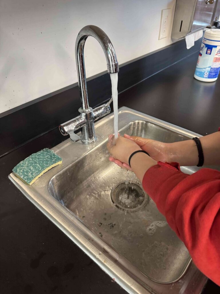 Improved Student's Handwashing Technique at the Sink